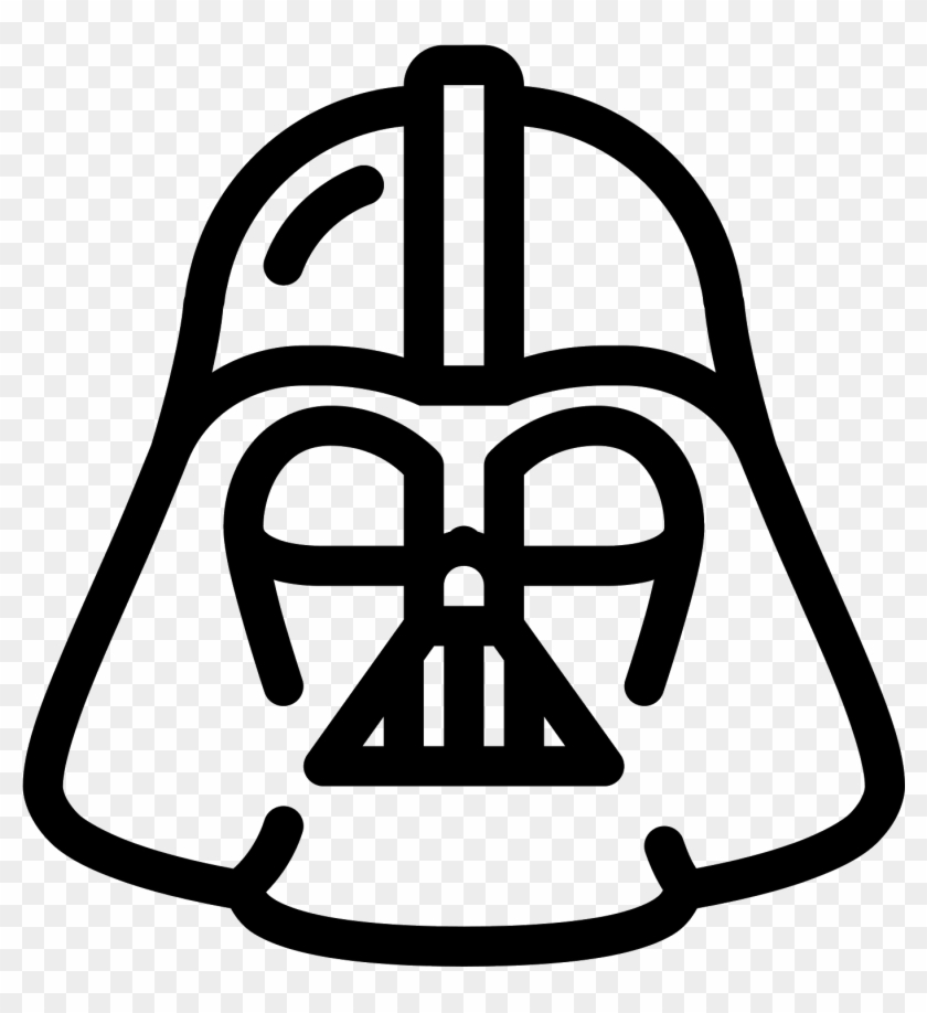 Darth Vader Icon - Darth Vader Mask Clipart #1023250