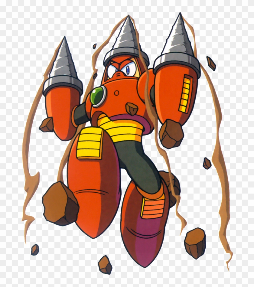 Drill Man Is One Of The Eight Robot Masters From Mega - Mega Man Drill Man #1023321