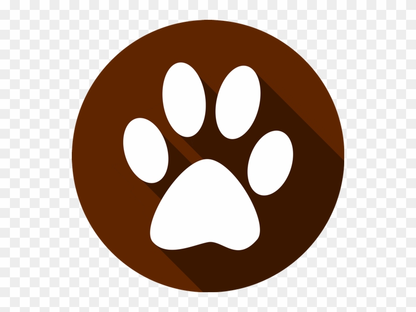 Feet, Icon, Button, Silhouette, Reprint, Trace, Paws - Dog Foot Icon #1023368