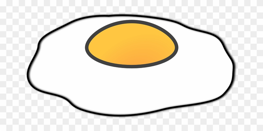 Egg, Fried, Isolated, Yolk, White, Food - Sunny Side Up Egg Cartoon Png #1023379