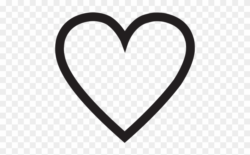 Stroke Heart Logo - Contorno De Corazon Png #1023561