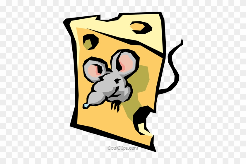 Queso Con El Ratón Libres De Derechos Ilustraciones - Cheese #1023573