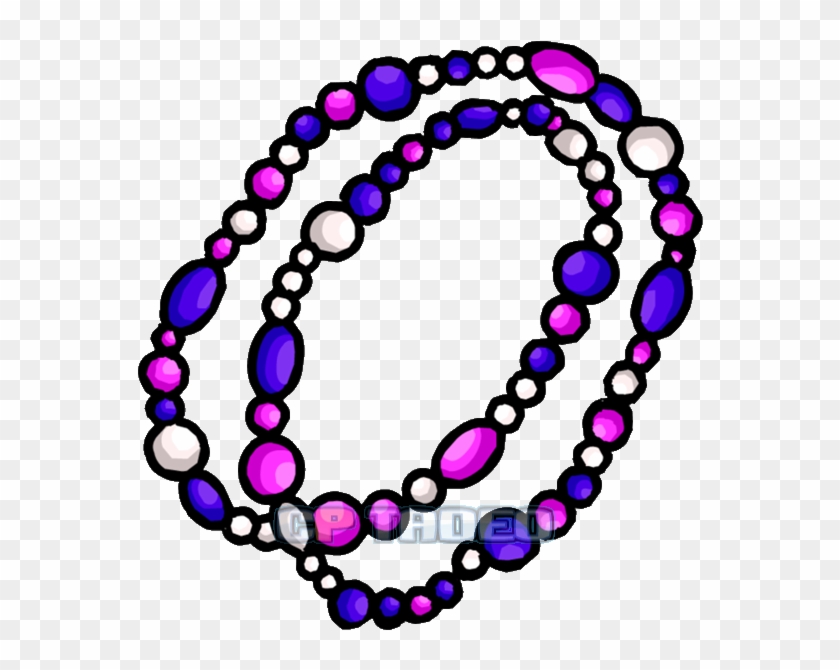 Decorative Beads Necklace Beadwork Clip Art - Beaded Necklace Clipart #1023670