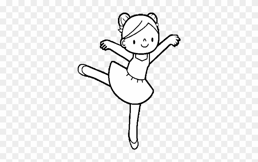 Ballet Dancer Coloring Pages For Girls - Bailarina Animada Para Colorear #1023674