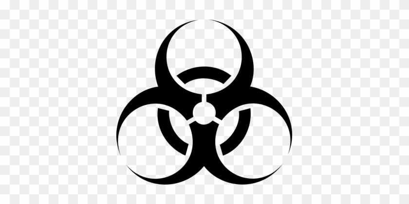 Biohazard Hazard Biological Toxic Danger S - Biohazard Symbol Png #1023834