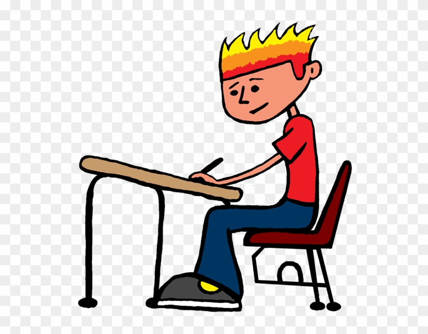 Student Writing Clipart - Working Hard Clip Art #1023852