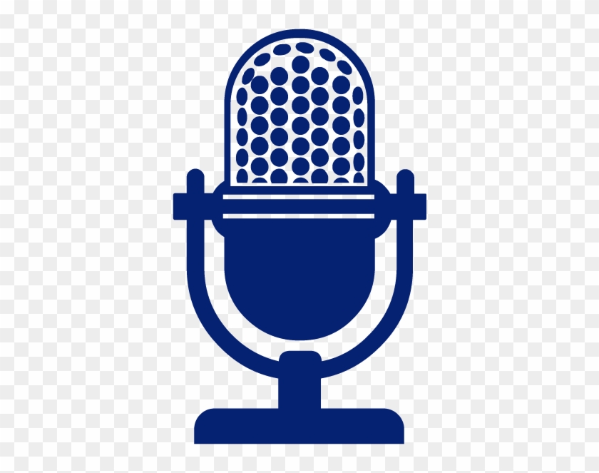 Microphone Blue - Podcast Microphone Clipart #1023982