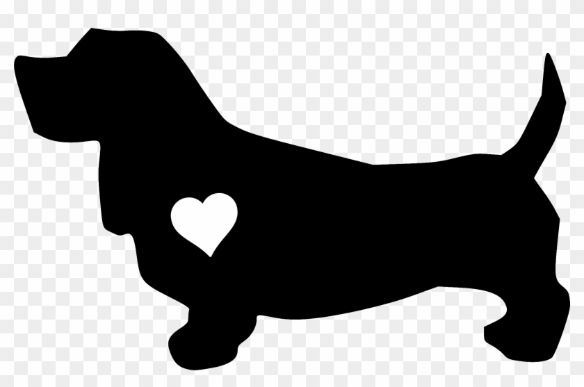 Basset Hound With Heart Png Clip Art - Clip Art #1023992