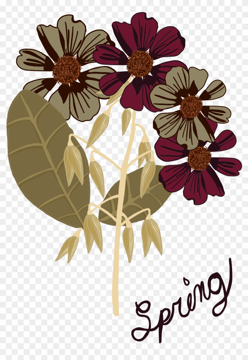 Vintage Flowers By Froggyartdesigns Vintage Flowers - Illustration #1024011