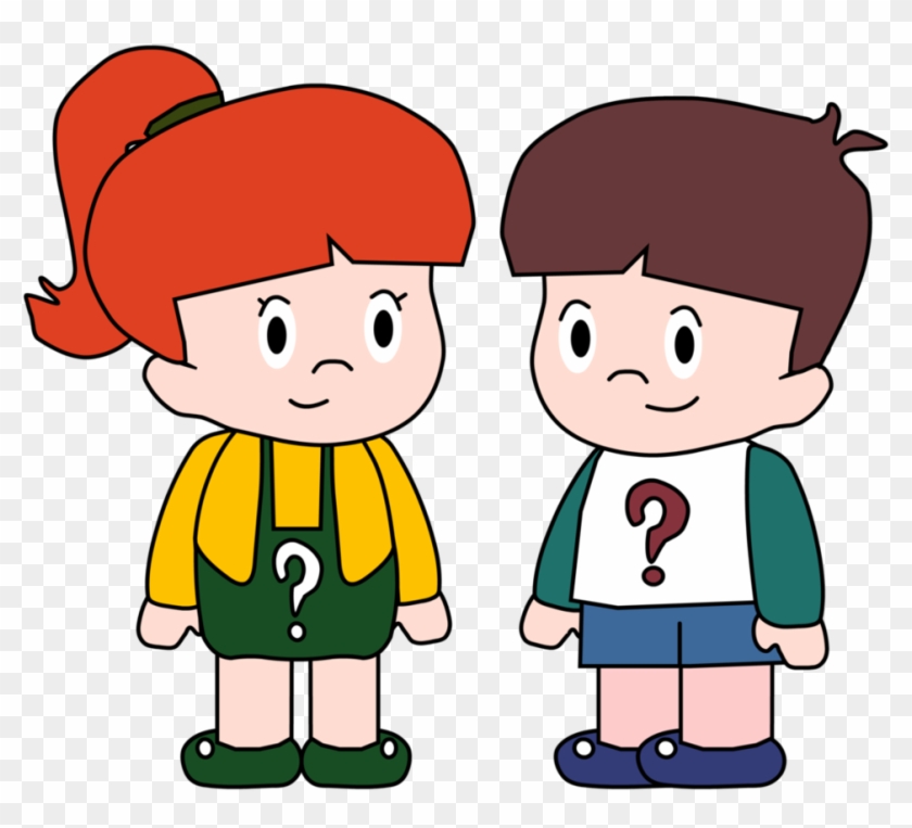 The Two Question Kids By Connorworksabstract - Question Kids Png Clipart #1024272