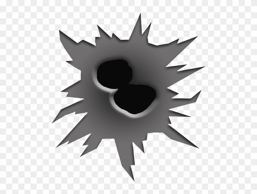 Gunshot Png Image - Bullet Hole Clip Art #1024276