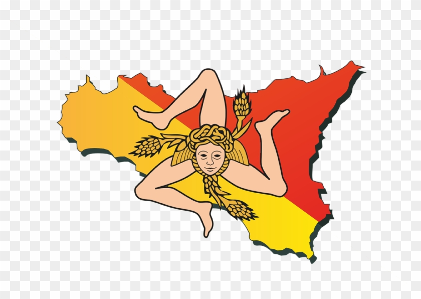 Italy, Italy Sicily Island Sea City Trinacria Fla - Crazy Flag #1024310