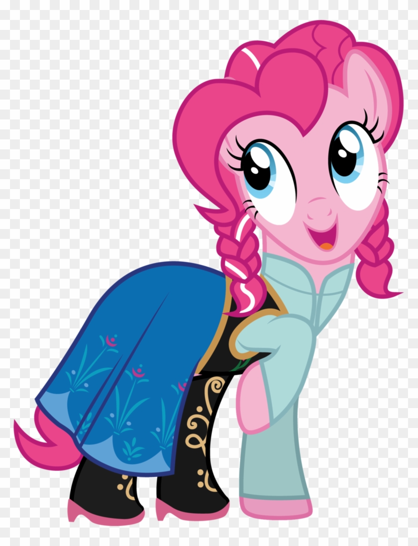 Pinkie Pie As Anna By Cloudyglow - Frozen Anna Pinkie Pie #1024411