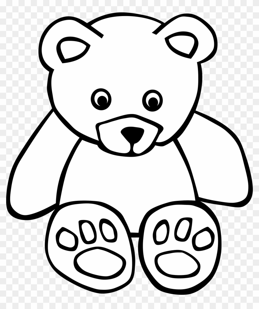 Teddy Bear Clip Art Image - Teddy Bear Clip Art Black And White #1024536