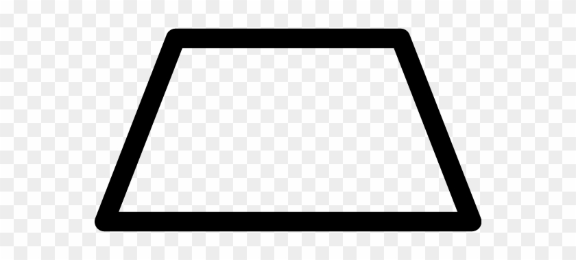 Trapezoid Shape Clipart - Black And White Trapezoid #1024541