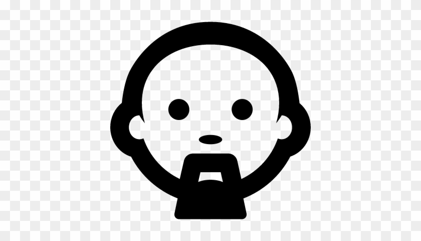 Bald Man With Goatee Vector - Icono Hombre Chino #1024628