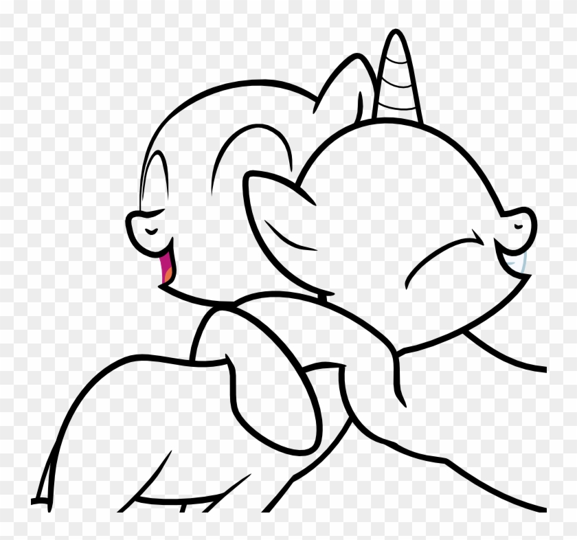 Friends Hugging Drawing - My Little Pony Vorlagen #1024671