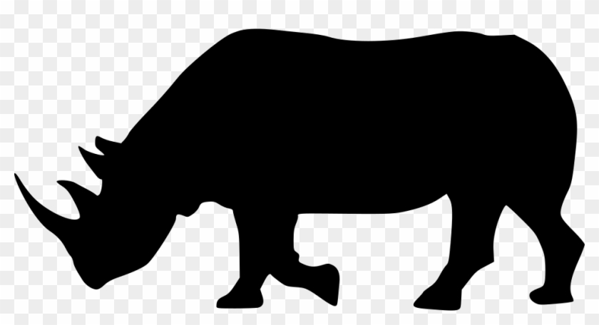 Rhinoceros Comments - Rhino Clipart Black And Whitw #1024702
