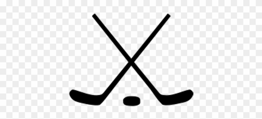 Crossed Ice Hockey Sticks And Puck Clipart Transparent - Hockey Stick And Puck #1024771