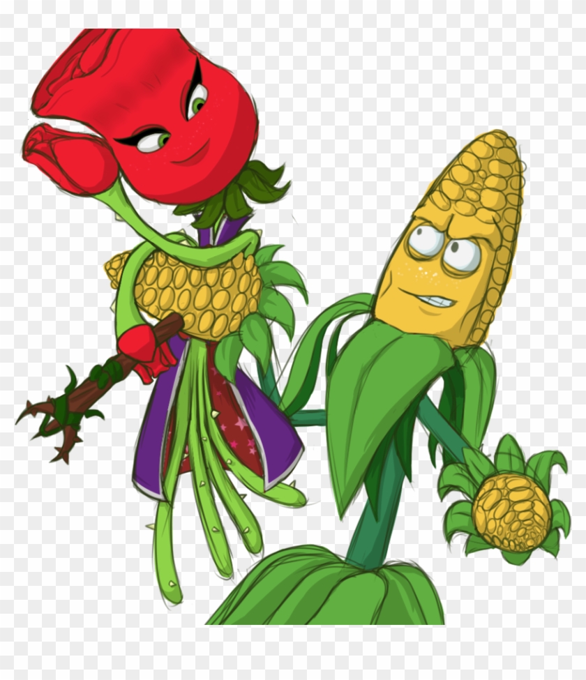 Kernel Corn And Rose By Batmanportal14 - Pvz Gw2 Kernel Corn #1024797