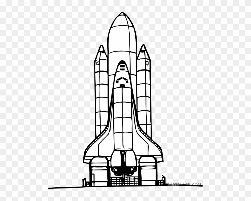 Space Shuttle Transportation Free Black White Clipart - Space Shuttle Clip Art #1024868