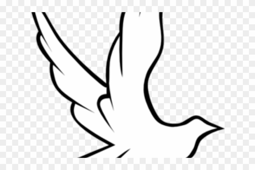 White Dove Clipart Pentecost - Passaros Voando Para Colorir #1024908