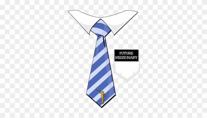 Future Missionary Tag Baby Blue Tie Clipart - Lds Missionary Clipart #1025056