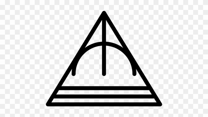 Stroke Triangle Logo Geometric Polygonal Transparent - Hallows Symbol Deathly Hallows #1025099