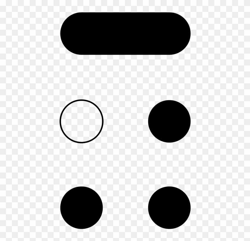 Braille Pattern Dots 356 Bars - Circle #1025208