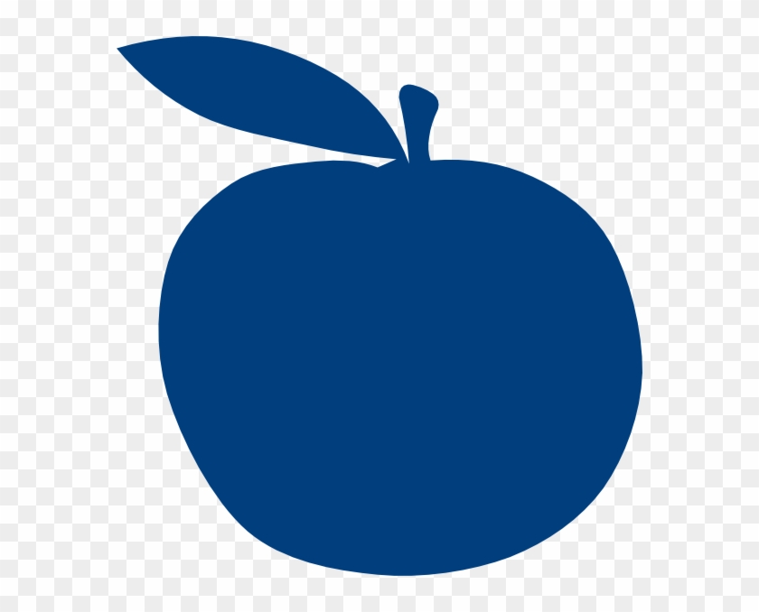 Apple Svg Clip Arts 582 X 598 Px - Blue Apple Clipart #1025430