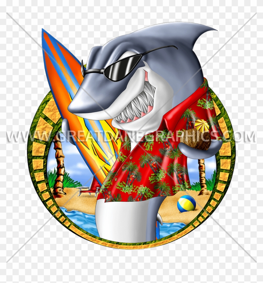 Surf Shark Cartoon #1025470