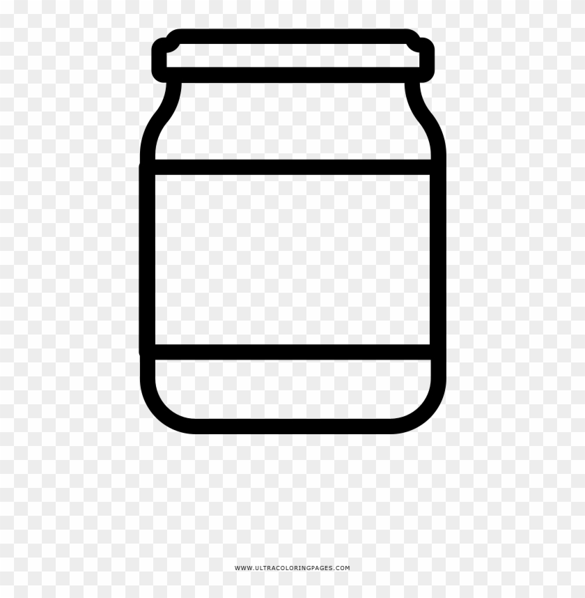 Peanut Butter Jar Coloring Page - Jalea Para Colorear #1025475