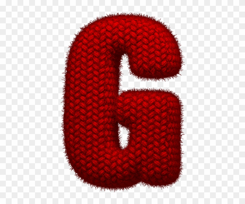 Knitted Red Font - Illustration #1025542