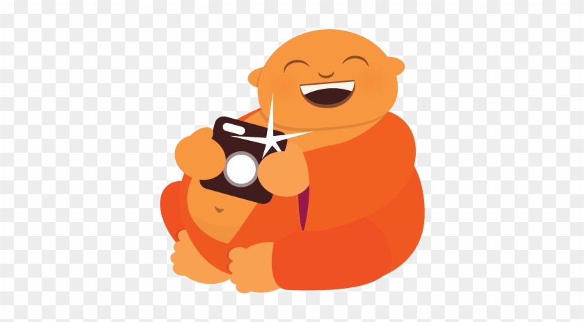 Laughing Buddha Logo - Cartoon #1025674