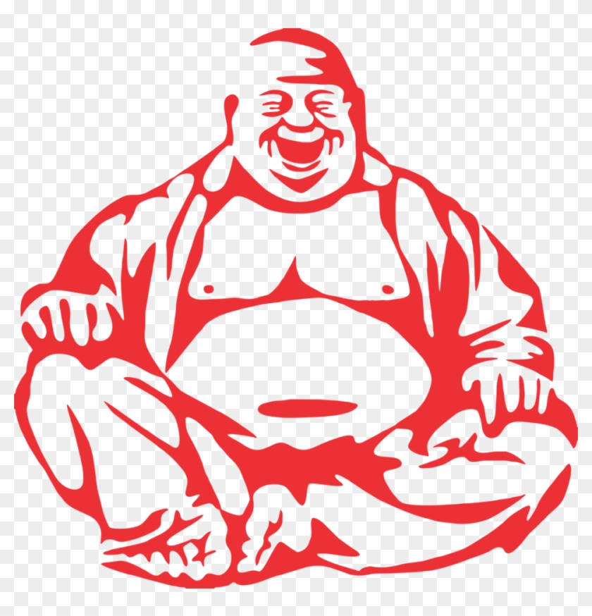 Laughinf Buddha Men's Printed T Shirt - Let That Shit Go Buddha #1025691