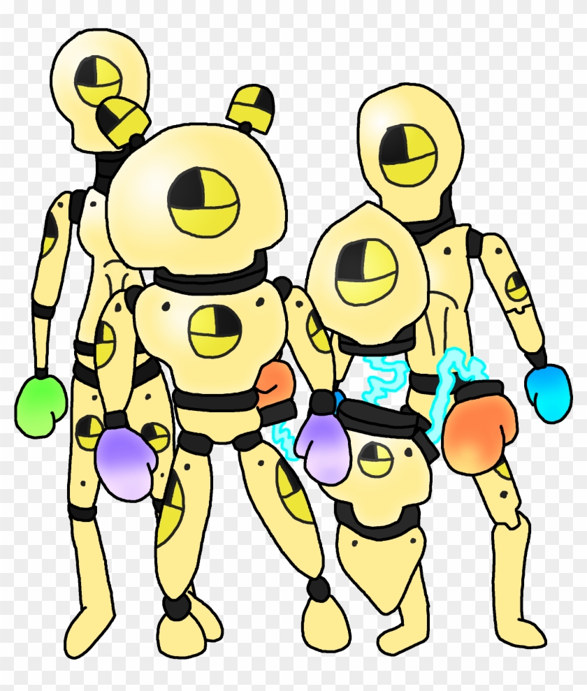 The Training Dummies, As They Appear In Fantendo Smash - Cartoon #1025723