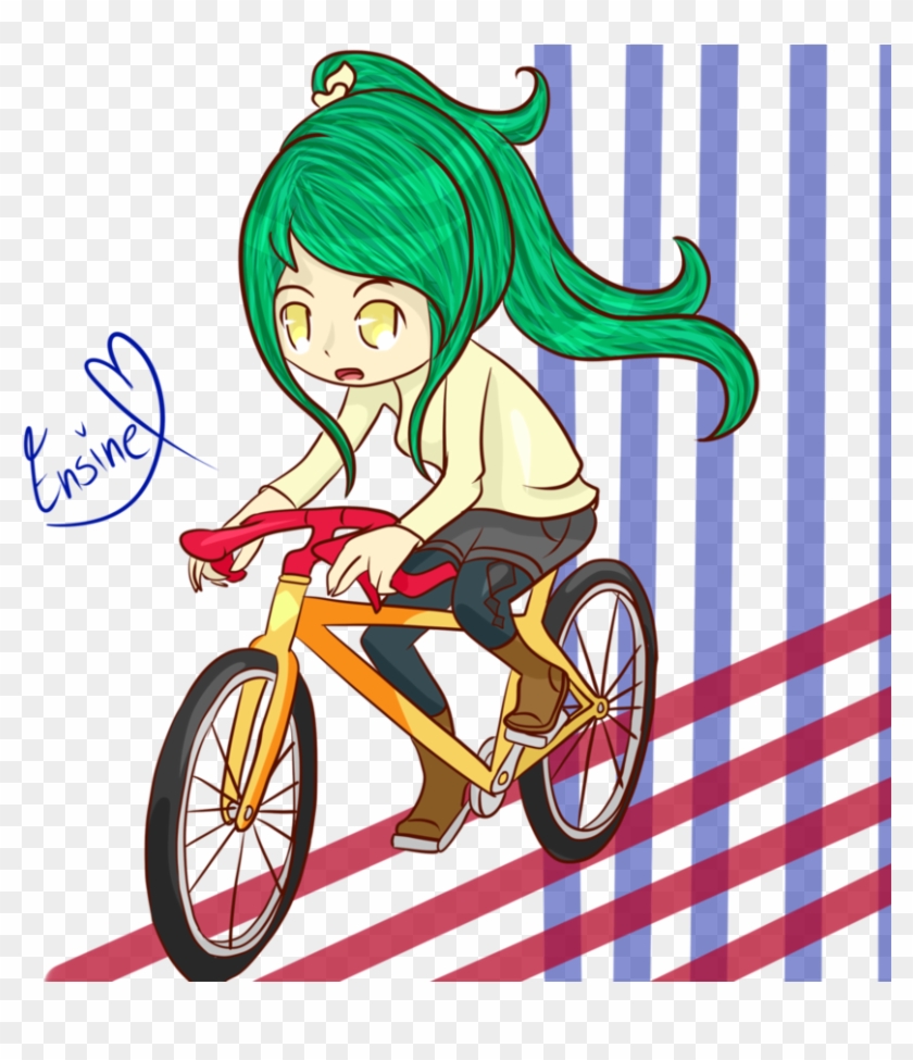 Andar En Bicicleta By Ensine - Montar Bicicleta Anime - Free Transparent  PNG Clipart Images Download