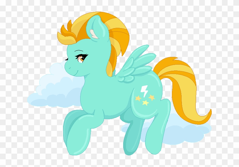 Kittyshy, Cloud, Lightning Dust, Pony, Safe, Simple - Cartoon #1026078