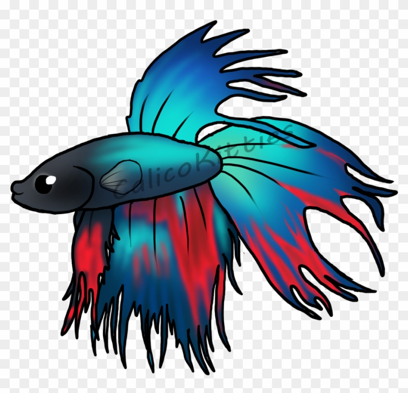 Siamese Fighting Fish Art Bird - Siamese Fighting Fish Cartoon #1026098