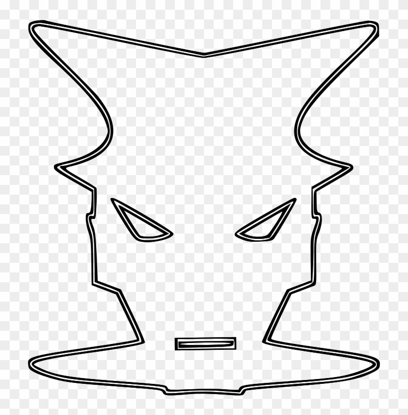 Free Carnival Mask 3 Outline - Carnival #1026262