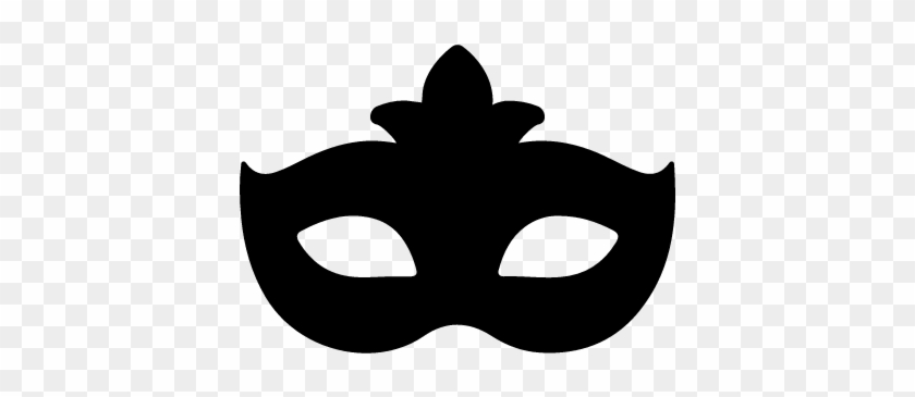 Carnival Mask Black Shape Vector - Black Ball Mask Png #1026264