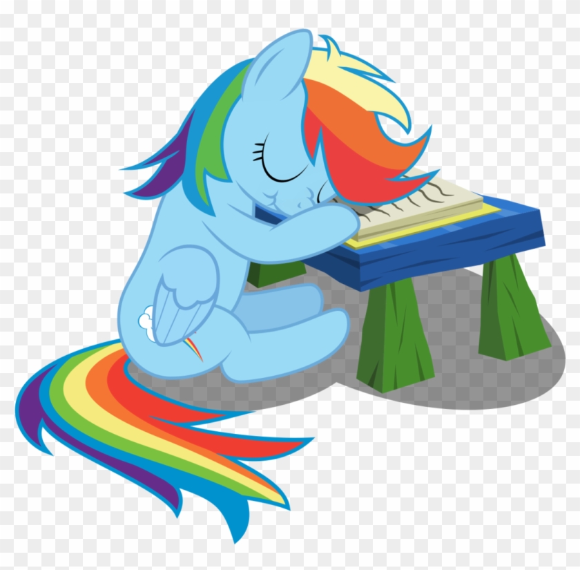 Rotate13, Book, Cute, Desk, Rainbow Dash, Safe, Scrunchy - Fan Club #1026356