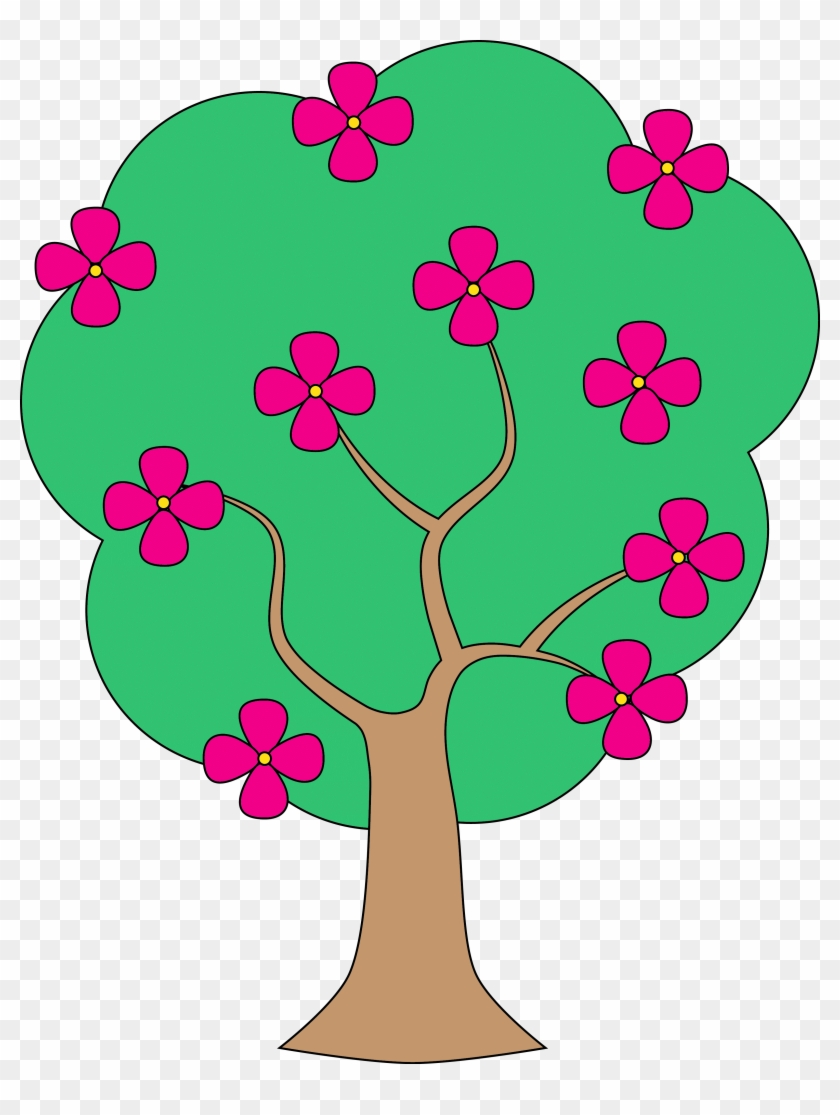Clipart Of Apple Blossom Tree Clip Art Tree With Flowers Free Transparent Png Clipart Images Download