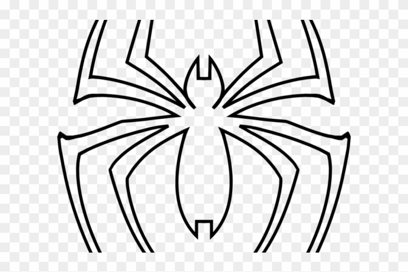 Drawn Spider Man Sign - Spiderman Logo Coloring Pages #1026462