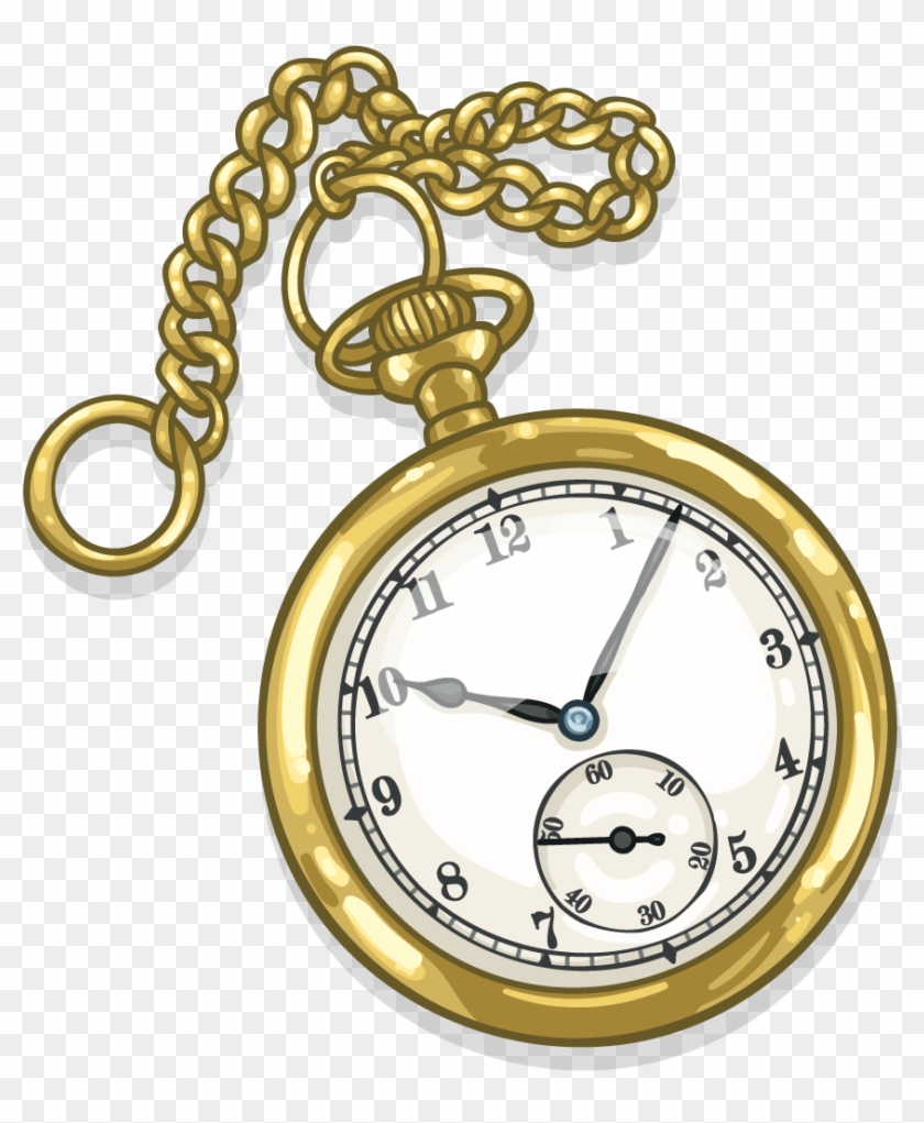 Vintage Pocket Watch Bw Transparent Png - Pocket Watch No Background #1026537