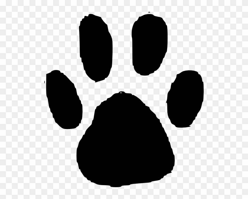 Bear - Paw - Clipart - Black - And - White - Animal Footprint #1026603