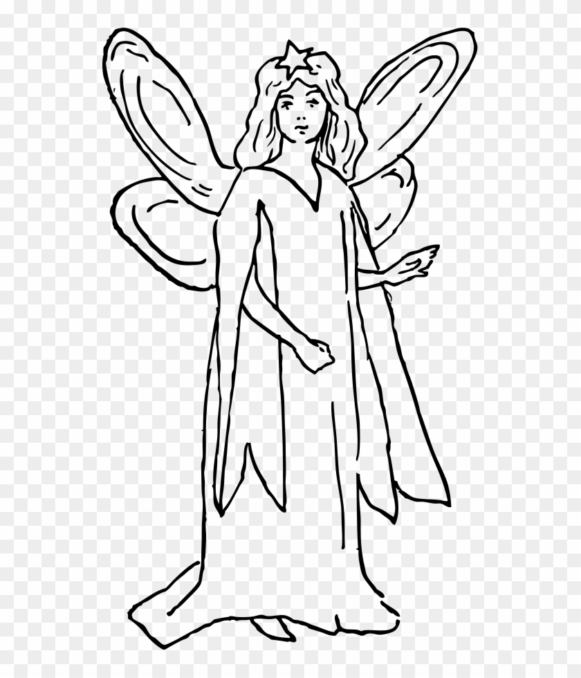 A Character Representing Hope Svg File - Outline Pictures Of Fairy #1026608