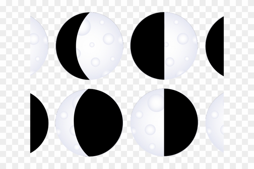 Moon Phases Cliparts - Circle #1026726