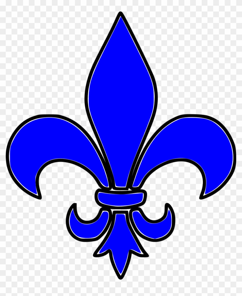 Fleur De Lis Canada Stencil - Flor De Lis Vetor #1026815