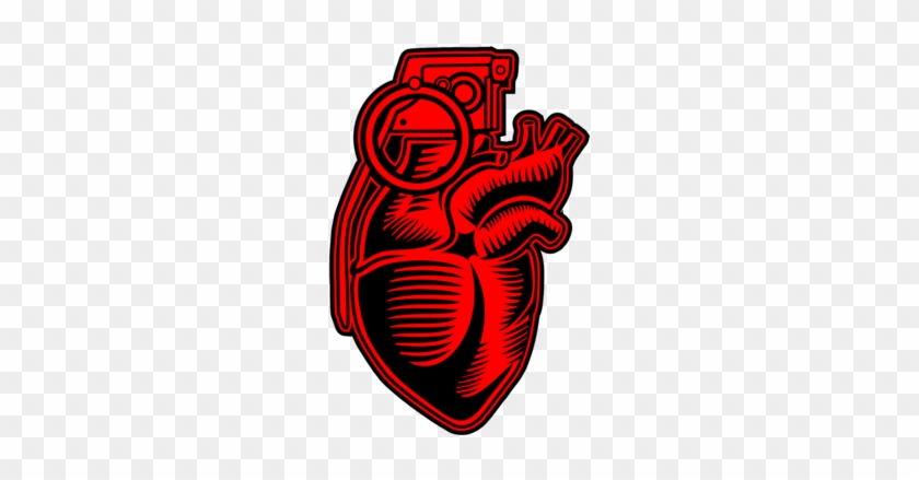 Heart Grenade Vector #1026829